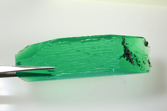 175.55ct Created Colombian Emerald with inclusions Faceting Rough Stone