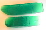386.55ct 2pcs Created Colombian Emerald with inclusions Faceting Rough Stone