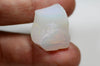5.7gr Non-Resin White Translucent Opal with Yellow Fire Lab Created Rough Stone