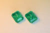 6.65ct pair Colombian Hydrothermal Emerald Lab Created Loose Stone