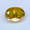 1.07ct Recrystallized Rutile Radiant Yellow Oval 6.5x5.5 mm Lab Created Stone