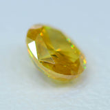 0.34ct Recrystallized Rutile Radiant Yellow Oval 4.4x3.5 mm Lab Created Stone