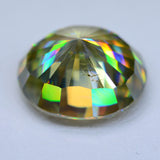 11.81ct Recrystallized Rutile Radiant Gray Oval 14x12 mm Lab Created Loose Stone