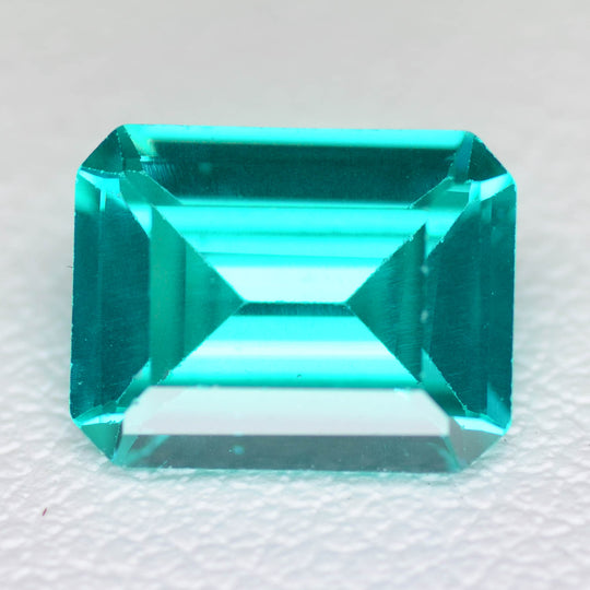 2.8-3.2ct 1p Octagon 9x7 mm Recrystallized Paraiba Blue Garnet (YAG) Lab Created