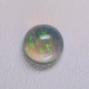 1.1ct Non-Resin Brown Opal with Green Fire Round Cabochon 7 mm Lab Created