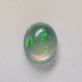 2.44ct Non-Resin Brown Opal with Green Fire Oval Cabochon 10x8 mm Lab Created