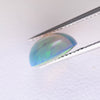 2.44ct Non-Resin Brown Opal with Green Fire Oval Cabochon 10x8 mm Lab Created