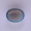 2.18ct Non-Resin Brown Opal with Green Fire Oval Cabochon 10x8 mm Lab Created