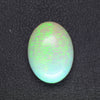 9.38ct Synthetic Pink Opal with Green Fire Oval Cabochon 17.5x13 mm Lab Created