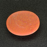10.04ct Synthetic Red Opal with Green Fire Oval Cabochon 20x15 mm Lab Created