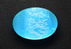 24.72ct Synthetic Blue Opal with Green Fire Oval Cabochon 24x18 mm Lab Created