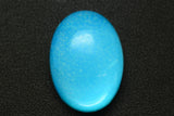 24.72ct Synthetic Blue Opal with Green Fire Oval Cabochon 24x18 mm Lab Created