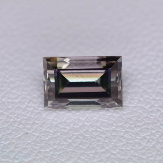 1.76ct Recrystallized Polychrome Sapphire (Hydrothermal) BG7.5x5 Lab Created