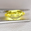 1.53ct Recrystallized Yellow Sapphire (Czochralski) Oval 8x6 Lab Created