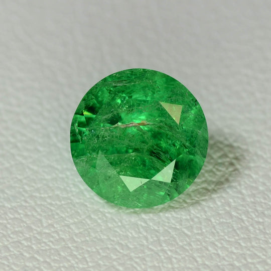2.77ct Tsavorite Green Garnet (YAG) Round 8 mm Lab Created Loose Stone