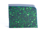 48-51gr 1pc Black Jelly Opal with Green Fire Resin 80% Lab Created Faceting Rough Stone