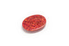 6.83ct Red Opal with Orange Fire Oval Cabochon 20x15mm Resin 15% Lab Created