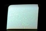 66-67gr 1pc White Jelly Opal with Green Fire Resin 80% Lab Created Rough Stone