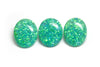 15.41ct 3pcs Set Green Jelly Opal with Green Fire Cabochon 17x14mm Lab Created