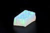 8.7gr Non-Resin White Jelly Opal with Green Fire Lab Created Rough Stone