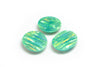 11.34ct 3pcs Set Green Jelly Opal with Green Fire Cabochon 15x12mm Lab Created