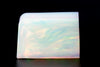 44-47gr 1pc White Aurora Rainbow Opal Resin 80% Lab Created Faceting Rough Stone