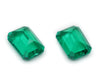 1.75ct pair Biron Hydrothermal Emerald Lab Created Loose Stone