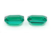 1.75ct pair Biron Hydrothermal Emerald Lab Created Loose Stone