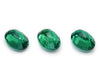 2.53ct 3pcs set Zambian Hydrothermal Emerald Lab Created Loose Stone