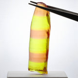 44gr Recrystallized Bi-Color Orange/Yellow Sapphire Lab Created Rough