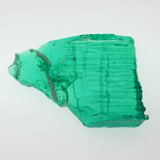 42.42ct Colombian Hydrothermal Emerald Lab Created Faceting Rough Stone