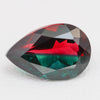 2.8ct Hydrothermal Bi-color Beryl Green & Red Pear 12x8 mm Lab Created Stone