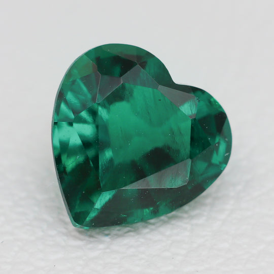 0.63-0.7ct 1pc Zambian Hydrothermal Emerald Lab Created Loose Stone