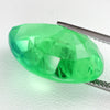 26.7ct Recrystallized Mint Green Sapphire Pear 21x16 Lab Created