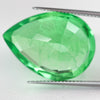 29.2ct Recrystallized Mint Green Sapphire Pear 22x16 Lab Created