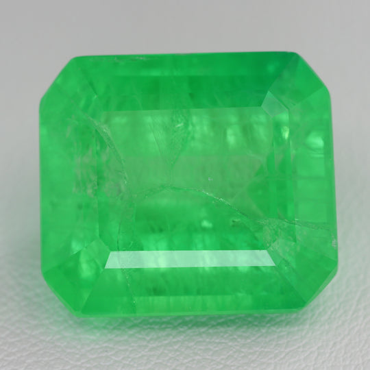 30.27ct Recrystallized Mint Green Sapphire Octagon 18x16 Lab Created