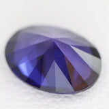 1.44-1.49ct 1pc Recrystallized Purple Sapphire Oval 8x6 Lab Created