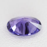 1.4-1.45ct 1pc Recrystallized Purple Sapphire Oval 8x6 Lab Created