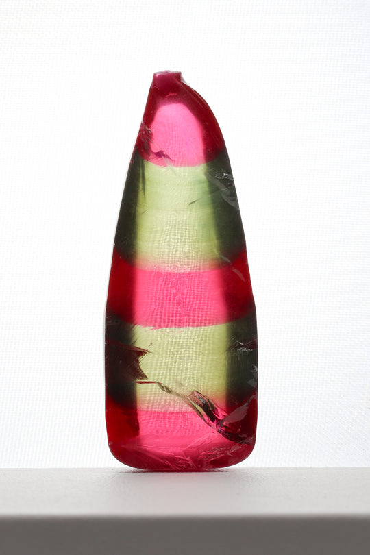 33.1gr Bi-Color Tourmaline Green/Pink Sapphire Lab Created Faceting Rough