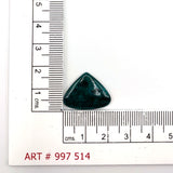 9ct Natural Dioptase Triangle Cabochon Doublet