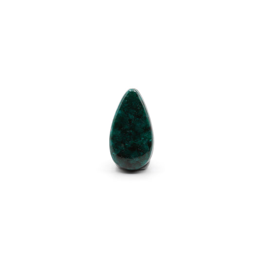 20.7ct Natural Dioptase Pear Cabochon Doublet