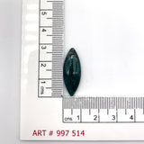 9.5ct Natural Dioptase Marquise Cabochon Doublet