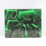 77.1gr Recrystallized Green Garnet Tsavorite Color (YAG) Lab Created Rough