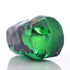 69.7gr Recrystallized Green Tourmaline Sapphire Lab Created Faceting Rough