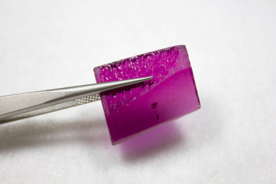 27.7ct Hydrothermal Purple Beryl (Red Emerald, Bixbite) Lab Created Rough
