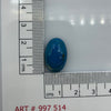 10.2ct Natural Blue Opal Oval Cabochon