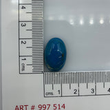 10.2ct Natural Blue Opal Oval Cabochon
