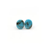 32ct Pair Of Natural Turquoise Oval Cabochon From Mexico