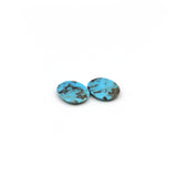 30.4ct Pair Of Natural Turquoise Oval Cabochon From Mexico