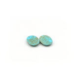 39.2ct Pair Of Natural Turquoise Oval Cabochon From Kazakhstan